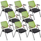 Mid-Back Conference Chair Contemporary Upholstered Office Chair Green-Black 8 Piece Set Casters Not Included Clearhalo 'furn' 'furn_office_chair' 'Furniture' 'Office Chairs' 'Office Furniture' 'office_chair' 6358965