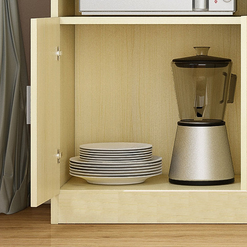 Contemporary Style Dining Buffet Wood Sideboard Table with Cabinets Clearhalo 'buffet_sideboard' 'Buffets & Sideboards' 'furn' 'furn_buffet_sideboard' 'Furniture' 'Kitchen & Dining Furniture' 6358973