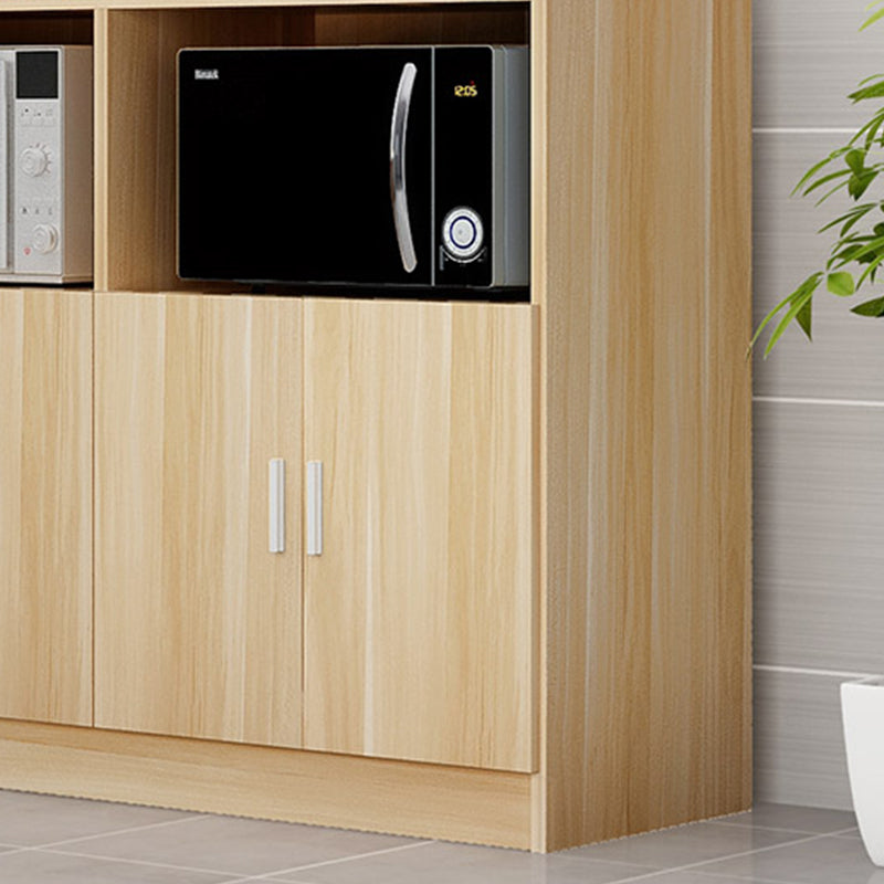 Contemporary Style Dining Buffet Wood Sideboard Table with Cabinets Clearhalo 'buffet_sideboard' 'Buffets & Sideboards' 'furn' 'furn_buffet_sideboard' 'Furniture' 'Kitchen & Dining Furniture' 6358974