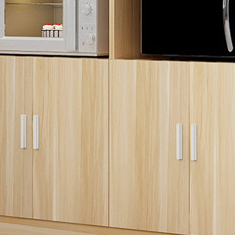 Contemporary Style Dining Buffet Wood Sideboard Table with Cabinets Clearhalo 'buffet_sideboard' 'Buffets & Sideboards' 'furn' 'furn_buffet_sideboard' 'Furniture' 'Kitchen & Dining Furniture' 6358975