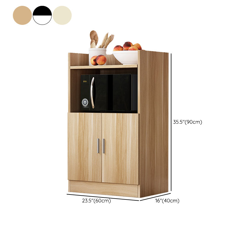 Contemporary Style Dining Buffet Wood Sideboard Table with Cabinets Clearhalo 'buffet_sideboard' 'Buffets & Sideboards' 'furn' 'furn_buffet_sideboard' 'Furniture' 'Kitchen & Dining Furniture' 6358984