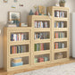 Contemporary Standard Bookshelf Wood Engineered Bookcase with Doors