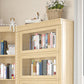 Contemporary Standard Bookshelf Wood Engineered Bookcase with Doors
