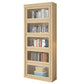 Contemporary Standard Bookshelf Wood Engineered Bookcase with Doors