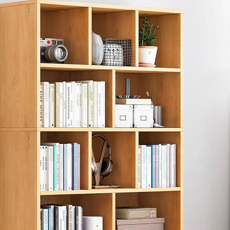 Modern Vertical Closed Back Bookcase Engineered Wood Bookshelf with Cabinets Clearhalo 'Bookcases' 'furn' 'furn_bookcases' 'Furniture' 'Office Furniture' 6359112