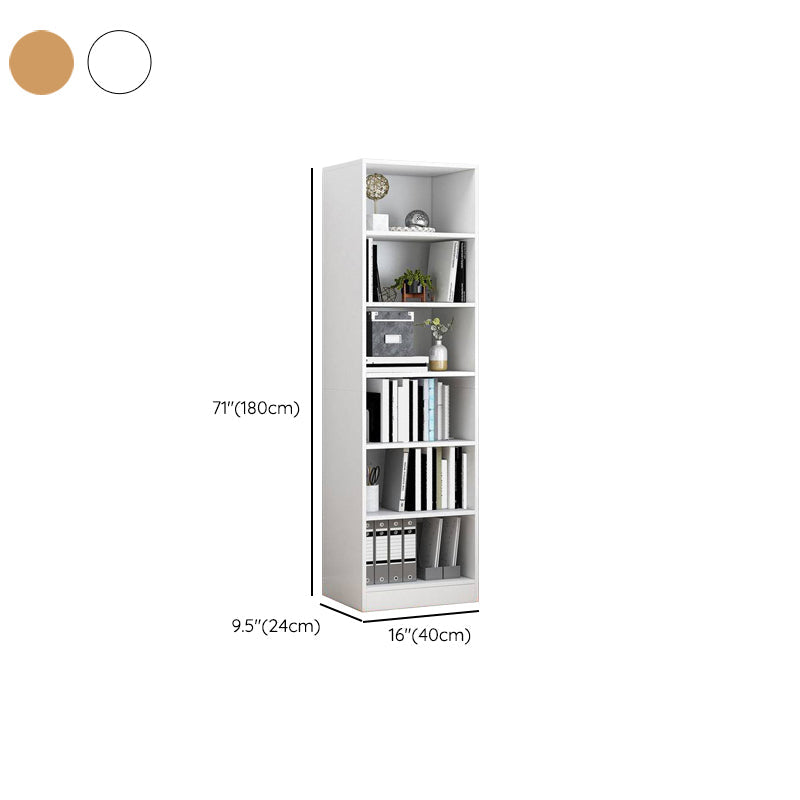 Modern Vertical Closed Back Bookcase Engineered Wood Bookshelf with Cabinets Clearhalo 'Bookcases' 'furn' 'furn_bookcases' 'Furniture' 'Office Furniture' 6359129
