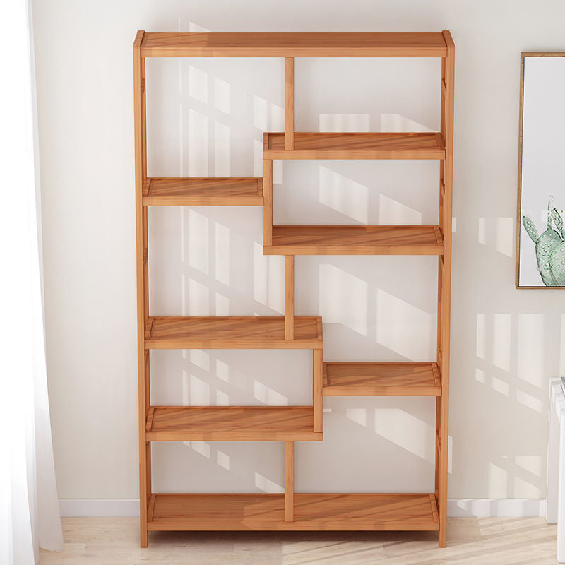 Contemporary Bookcase Open Shelf Bamboo Vertical Shelf Bookcase Clearhalo 'Bookcases' 'furn' 'furn_bookcases' 'Furniture' 'Office Furniture' 6359130