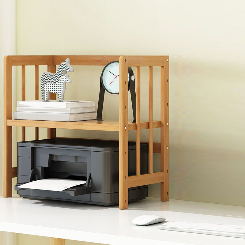 Contemporary Bookcase Open Shelf Bamboo Vertical Shelf Bookcase 20"L x 10"W x 20"H Clearhalo 'Bookcases' 'furn' 'furn_bookcases' 'Furniture' 'Office Furniture' 6359131