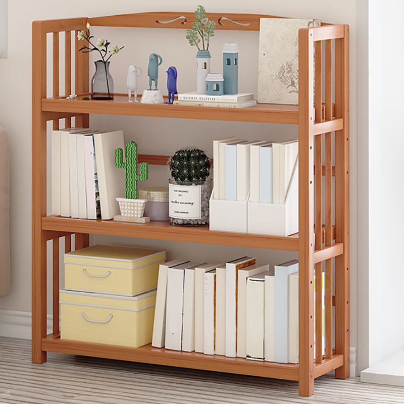 Contemporary Bookcase Open Shelf Bamboo Vertical Shelf Bookcase 27.6"L x 9.8"W x 38.6"H Clearhalo 'Bookcases' 'furn' 'furn_bookcases' 'Furniture' 'Office Furniture' 6359136
