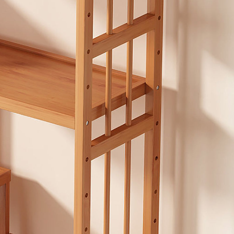 Contemporary Bookcase Open Shelf Bamboo Vertical Shelf Bookcase Clearhalo 'Bookcases' 'furn' 'furn_bookcases' 'Furniture' 'Office Furniture' 6359137