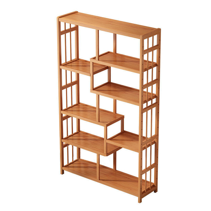 Contemporary Bookcase Open Shelf Bamboo Vertical Shelf Bookcase Clearhalo 'Bookcases' 'furn' 'furn_bookcases' 'Furniture' 'Office Furniture' 6359138
