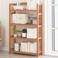 Contemporary Bookcase Open Shelf Bamboo Vertical Shelf Bookcase 27.6"L x 9.8"W x 50"H Clearhalo 'Bookcases' 'furn' 'furn_bookcases' 'Furniture' 'Office Furniture' 6359144