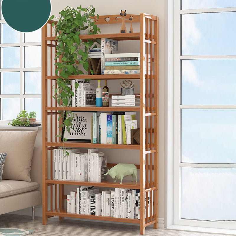 Contemporary Bookcase Open Shelf Bamboo Vertical Shelf Bookcase Clearhalo 'Bookcases' 'furn' 'furn_bookcases' 'Furniture' 'Office Furniture' 6359149