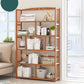 Contemporary Bookcase Open Shelf Bamboo Vertical Shelf Bookcase Clearhalo 'Bookcases' 'furn' 'furn_bookcases' 'Furniture' 'Office Furniture' 6359155
