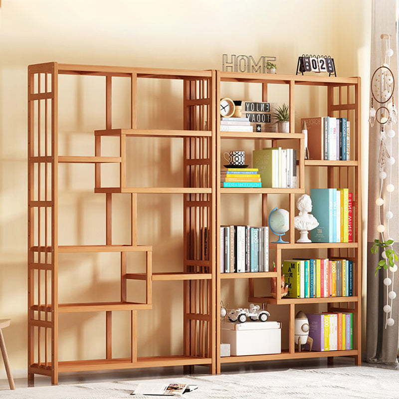 Contemporary Bookcase Open Shelf Bamboo Vertical Shelf Bookcase Clearhalo 'Bookcases' 'furn' 'furn_bookcases' 'Furniture' 'Office Furniture' 6359157