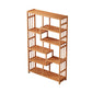 Contemporary Bookcase Open Shelf Bamboo Vertical Shelf Bookcase 39.4"L x 9.8"W x 66.5"H Clearhalo 'Bookcases' 'furn' 'furn_bookcases' 'Furniture' 'Office Furniture' 6359165