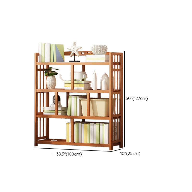 Contemporary Bookcase Open Shelf Bamboo Vertical Shelf Bookcase Clearhalo 'Bookcases' 'furn' 'furn_bookcases' 'Furniture' 'Office Furniture' 6359168