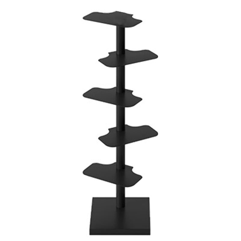 Corner Shelf Bookcase Modern Style Metal Multi Tiers Bookcase