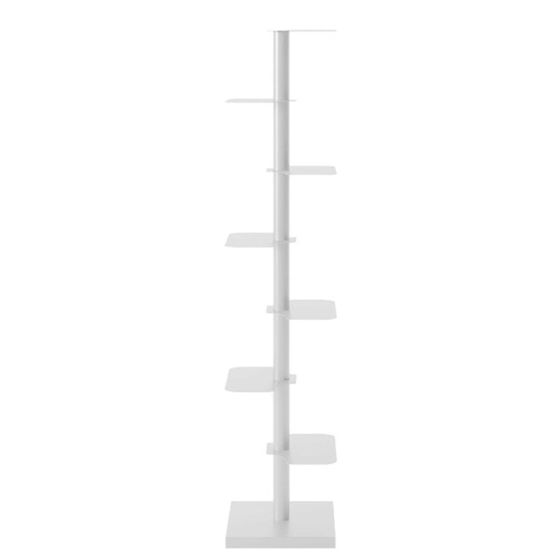 Corner Shelf Bookcase Modern Style Metal Multi Tiers Bookcase