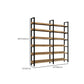 Metal and Wooden Shelf Bookcase Open Modern Brown Book Shelf for Office Clearhalo 'Bookcases' 'furn' 'furn_bookcases' 'Furniture' 'Office Furniture' 6359414