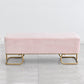 15.75" Wide Glam Solid Color Bench Cushioned Bench for Bedroom 47"L x 16"W x 16.5"H Clearhalo 'Benches' 'Chairs & Seating' 'furn' 'furn_benches' 'Furniture' 'Living Room Furniture' 6359810