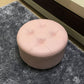 Contemporary Pouf Ottoman Faux Leather Upholstered Tufted Cylinder Shape Ottoman Pink 1 Piece Clearhalo 'furn' 'furn_ottomans_poufs' 'Furniture' 'Living Room Furniture' 'Ottomans & Poufs' 'ottomans_poufs' 6360061