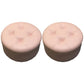 Contemporary Pouf Ottoman Faux Leather Upholstered Tufted Cylinder Shape Ottoman Pink 2 Piece Set Clearhalo 'furn' 'furn_ottomans_poufs' 'Furniture' 'Living Room Furniture' 'Ottomans & Poufs' 'ottomans_poufs' 6360063