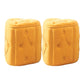 Orange Velvet Pouf Specialty Pouf Stain Resistant Indoor Pouf Yellow 2 Piece Set Clearhalo 'furn' 'furn_ottomans_poufs' 'Furniture' 'Living Room Furniture' 'Ottomans & Poufs' 'ottomans_poufs' 6360135