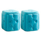 Orange Velvet Pouf Specialty Pouf Stain Resistant Indoor Pouf Blue 2 Piece Set Clearhalo 'furn' 'furn_ottomans_poufs' 'Furniture' 'Living Room Furniture' 'Ottomans & Poufs' 'ottomans_poufs' 6360146