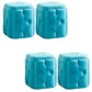 Orange Velvet Pouf Specialty Pouf Stain Resistant Indoor Pouf Blue 4 Piece Set Clearhalo 'furn' 'furn_ottomans_poufs' 'Furniture' 'Living Room Furniture' 'Ottomans & Poufs' 'ottomans_poufs' 6360148