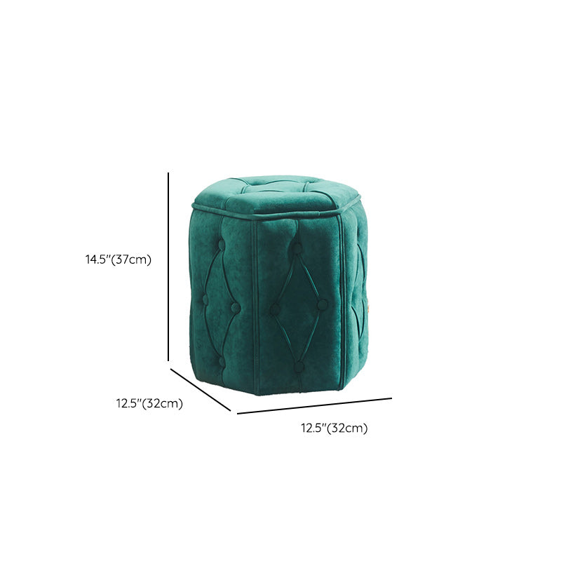 Orange Velvet Pouf Specialty Pouf Stain Resistant Indoor Pouf Clearhalo 'furn' 'furn_ottomans_poufs' 'Furniture' 'Living Room Furniture' 'Ottomans & Poufs' 'ottomans_poufs' 6360157