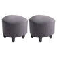Modern Leaves Standard Solid Color Tear Resistant Standard for Living Room Dark Gray 2 Piece Set Clearhalo 'furn' 'furn_ottomans_poufs' 'Furniture' 'Living Room Furniture' 'Ottomans & Poufs' 'ottomans_poufs' 6360164