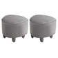 Modern Leaves Standard Solid Color Tear Resistant Standard for Living Room Light Gray 2 Piece Set Clearhalo 'furn' 'furn_ottomans_poufs' 'Furniture' 'Living Room Furniture' 'Ottomans & Poufs' 'ottomans_poufs' 6360170