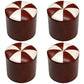 Dark Brown Round Pouf Stain Resistant Color Piece Pouf for Living Room 14.6"L x 14.6"W x 15"H Brown 4 Piece Set Clearhalo 'furn' 'furn_ottomans_poufs' 'Furniture' 'Living Room Furniture' 'Ottomans & Poufs' 'ottomans_poufs' 6360199