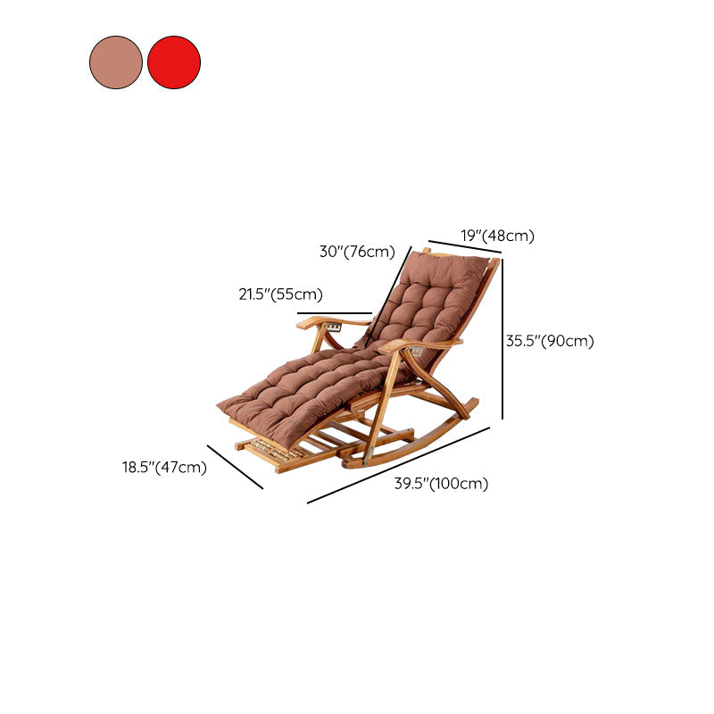 Brown Modern Rocker Chair Wood Reclining Rocking Chair with Tufted Clearhalo 'Chairs & Seating' 'furn' 'furn_rocking_chairs' 'Furniture' 'Living Room Furniture' 'Rocking Chairs' 'rocking_chairs' 6362410