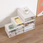 Lateral Filing Cabinet Transparent Drawers Plastic Simple Filing Cabinet