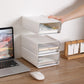 Lateral Filing Cabinet Transparent Drawers Plastic Simple Filing Cabinet