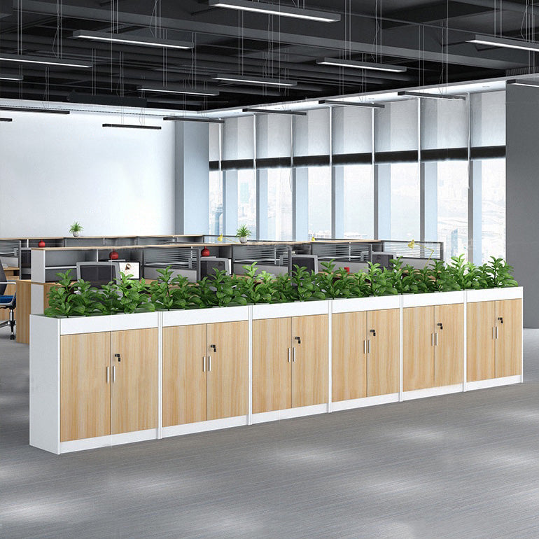 Estantes de almacenamiento de bloqueo de madera de archivo de estilo nórdico