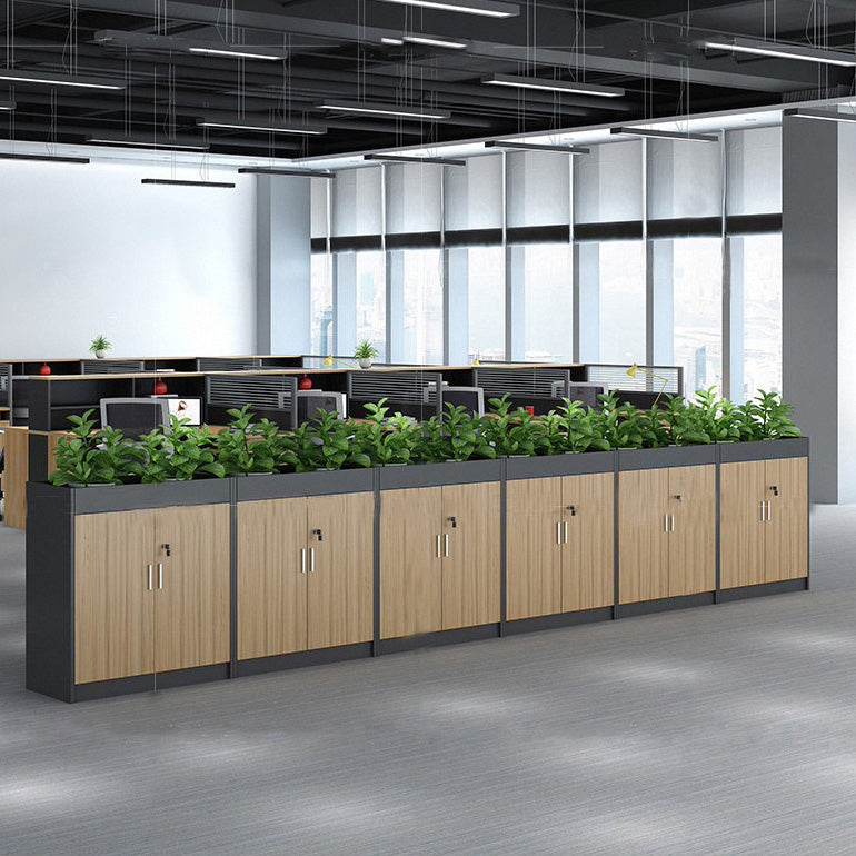 Estantes de almacenamiento de bloqueo de madera de archivo de estilo nórdico