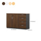 Nordic Style File Cabinets Solid Wood Horizontal File Cabinet with Key Lock