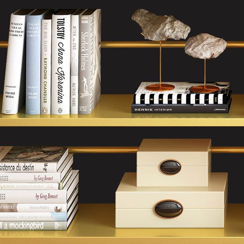 Libreria in metallo moderno libreria Etagere con retro aperto 70 "H x 19,7" W