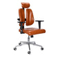 Silla de escritorio moderna Silla ejecutiva de cuero Silla con respaldo alto en marrón