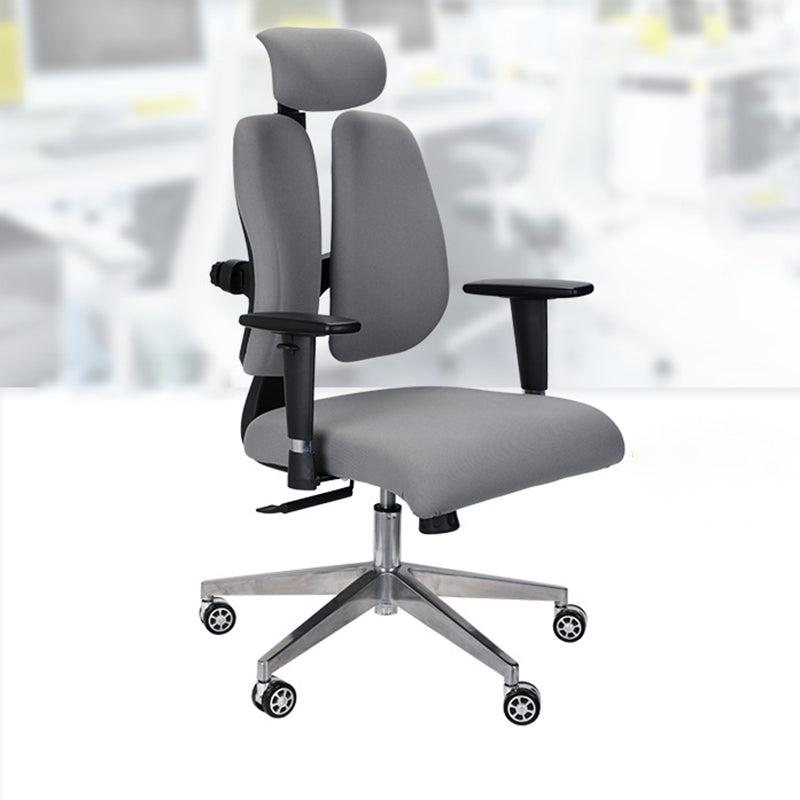 Modern Desk Chair Mesh Executive Chair High-Back Chair in Gray Clearhalo 'furn' 'furn_office_chair' 'Furniture' 'Office Chairs' 'Office Furniture' 'office_chair' 6362603
