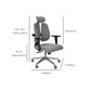 Modern Desk Chair Mesh Executive Chair High-Back Chair in Gray Clearhalo 'furn' 'furn_office_chair' 'Furniture' 'Office Chairs' 'Office Furniture' 'office_chair' 6362611