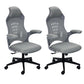 Modern Desk Chair Mesh Swivel Executive Chair High-Back Chair in Gray 2 Piece Set Clearhalo 'furn' 'furn_office_chair' 'Furniture' 'Office Chairs' 'Office Furniture' 'office_chair' 6362624