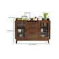 Contemporary Sideboard Solid Wood Dining Buffet with Drawers and Cabinets Clearhalo 'buffet_sideboard' 'Buffets & Sideboards' 'furn' 'furn_buffet_sideboard' 'Furniture' 'Kitchen & Dining Furniture' 6362692