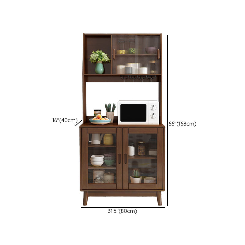 Contemporary Sideboard Solid Wood Dining Buffet with Drawers and Cabinets Clearhalo 'buffet_sideboard' 'Buffets & Sideboards' 'furn' 'furn_buffet_sideboard' 'Furniture' 'Kitchen & Dining Furniture' 6362693