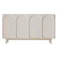 Modern Sideboard Buffet Cabinets Beige Buffet Sideboard for Living Room 55"L x 16"W x 35"H Clearhalo 'buffet_sideboard' 'Buffets & Sideboards' 'furn' 'furn_buffet_sideboard' 'Furniture' 'Kitchen & Dining Furniture' 6362701