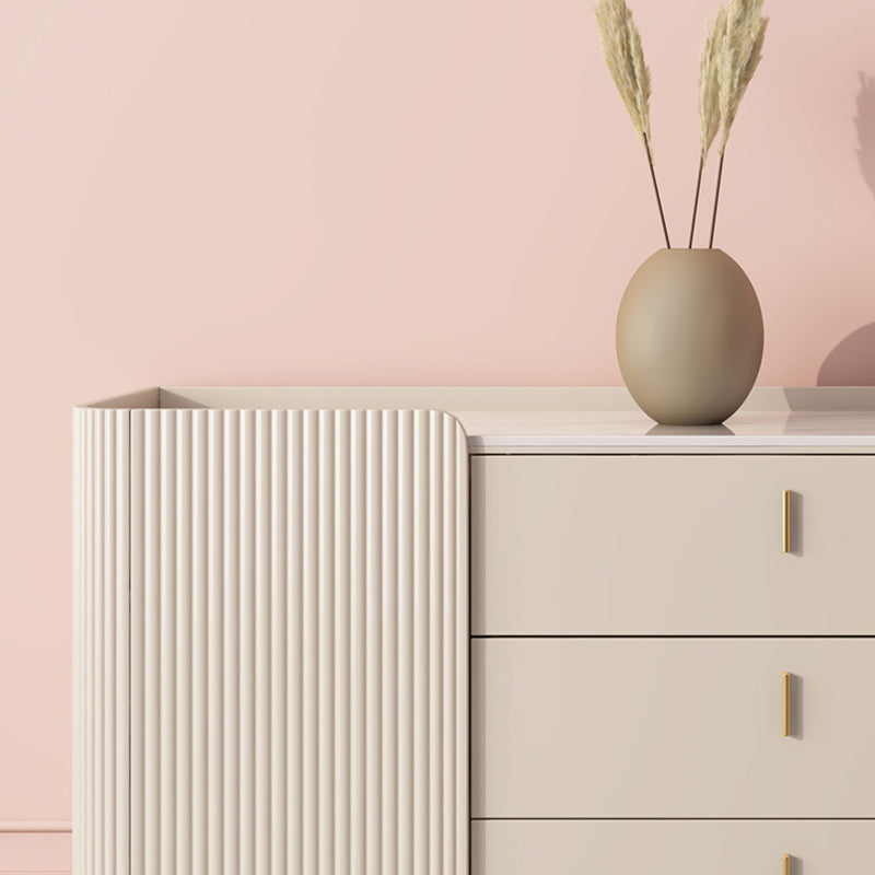 Glam Buffet Sideboard Armabies White 3 cassetti a buffet per soggiorno