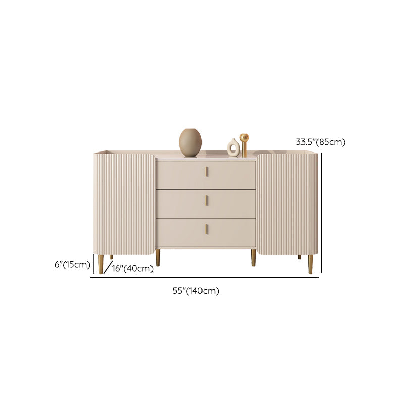 Glam Buffet Sideboard Armabies White 3 cassetti a buffet per soggiorno